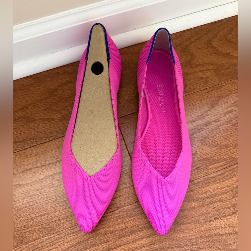 Rothy's The Point II Flats in Dragon Fruit